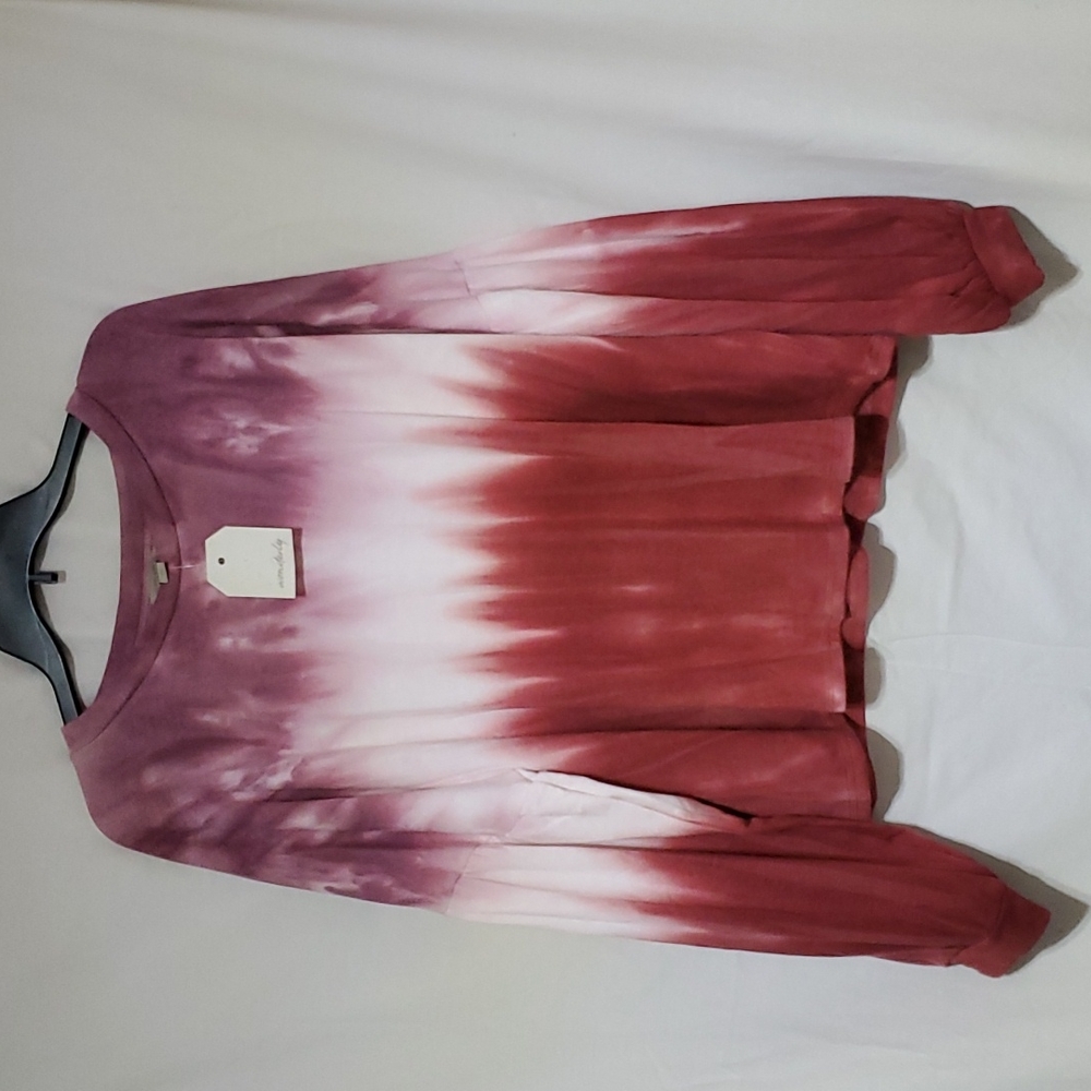 Wonderly Size Large Bubble Sleeve Top